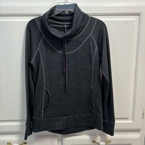 Kuhl Lea Pullover Cowl Neck Top Dark Charcoal Gray Style 4186 Women’s Size Small